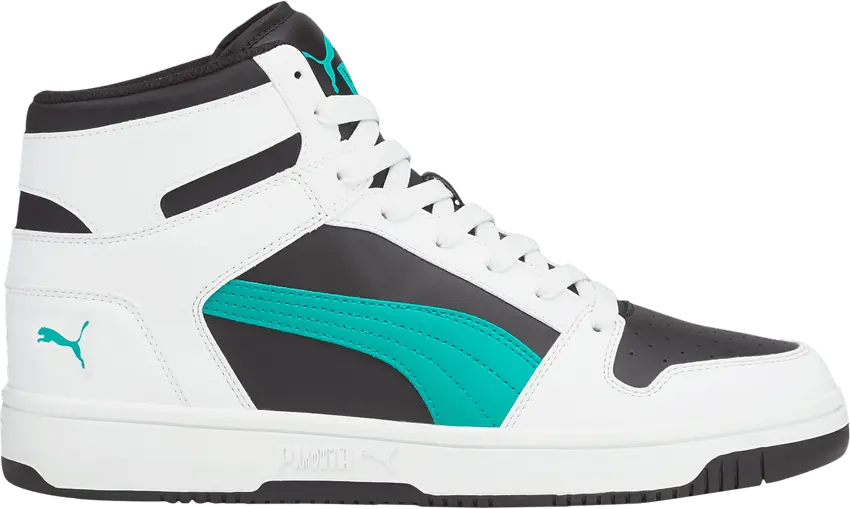  Puma Rebound LayUp &#039;White Spectra Green&#039;