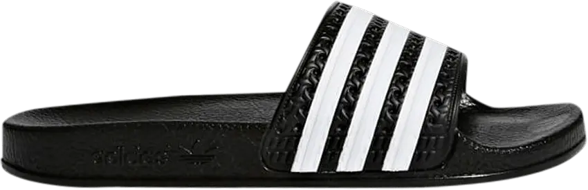  Adidas Adilette Slide J &#039;Black White&#039;