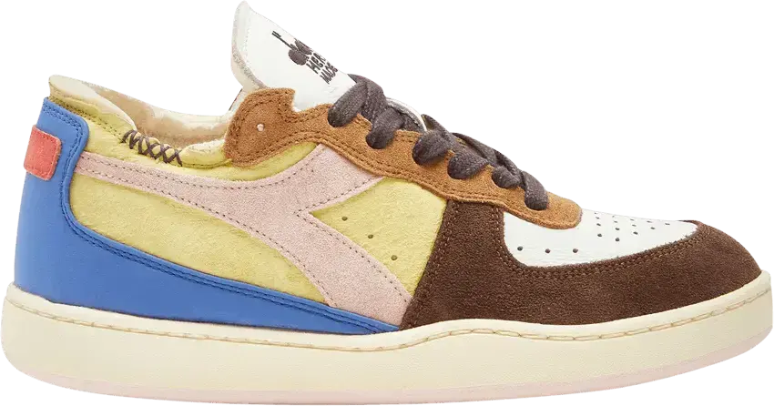  Diadora Mi Basket Row Cut Choco Breakfast &#039;Yellow&#039;