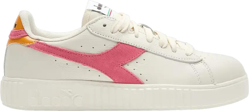  Diadora Wmns Game Step Premium Tumbled Leather &#039;White Hot Pink&#039;