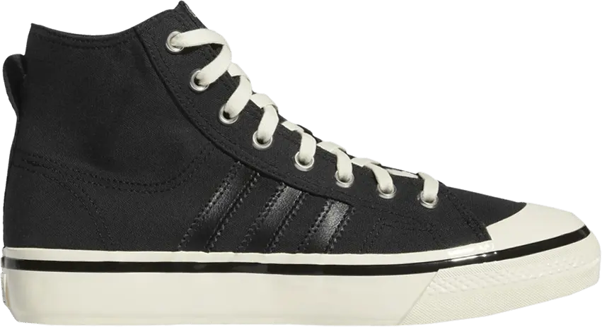  Adidas Nizza High RF 74 &#039;Black Cream White&#039;