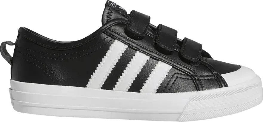  Adidas Nizza Little Kid &#039;Black White&#039;