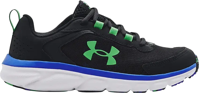  Under Armour Assert 9 GS &#039;Black Versa Blue&#039;