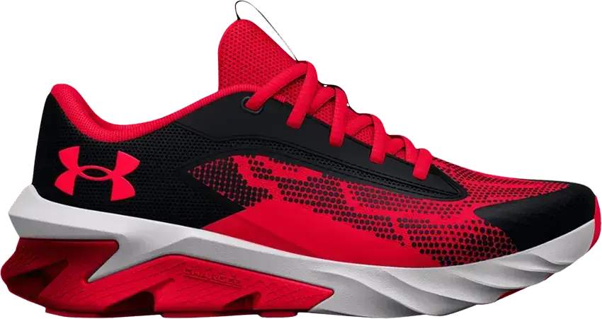  Under Armour Charged Scramjet 4 GS &#039;Black Red&#039;