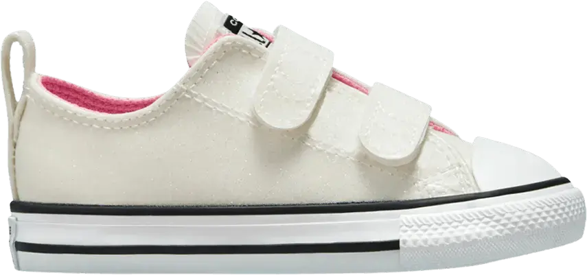  Converse Chuck Taylor All Star Rave Easy-On Glitter Low TD &#039;Silver Pink&#039;