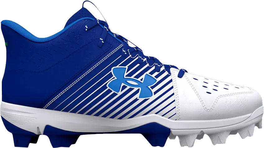  Under Armour Leadoff Mid RM GS &#039;Royal White&#039;