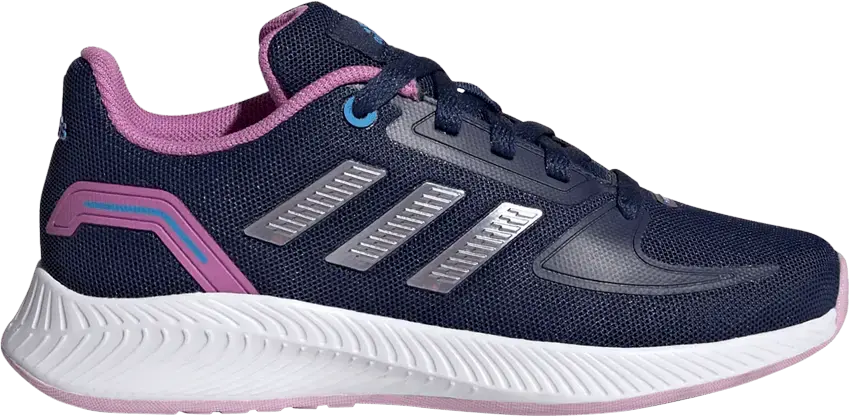  Adidas Runfalcon 2.0 Big Kid &#039;Dark Blue Pulse Lilac&#039;