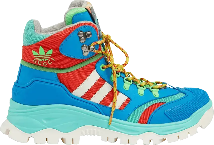  Adidas x Gucci Lace Up Boot &#039;Blue Red&#039;