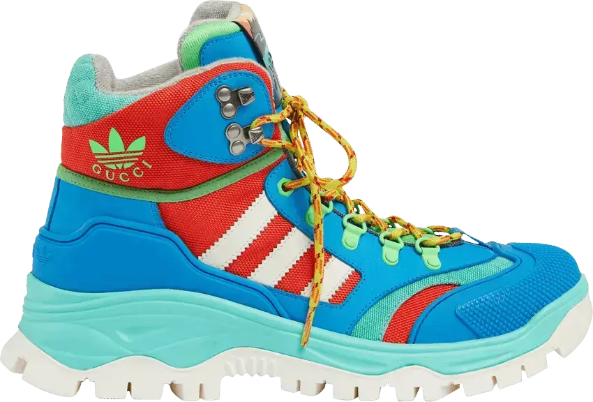 Adidas x Gucci Lace Up Boot &#039;Blue Red&#039;