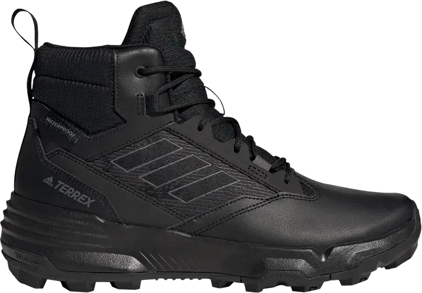  Adidas Terrex Unity Leather Mid Rain.RDY &#039;Black Grey&#039;