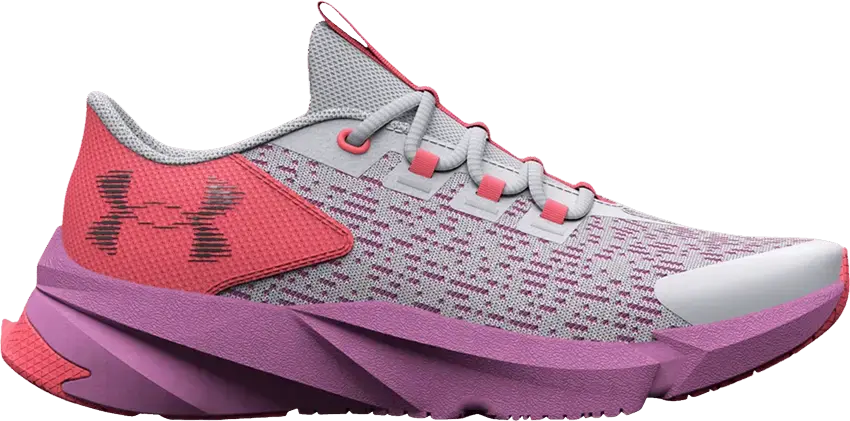  Under Armour Scramjet 5 GS &#039;Halo Grey Blitz Red&#039;