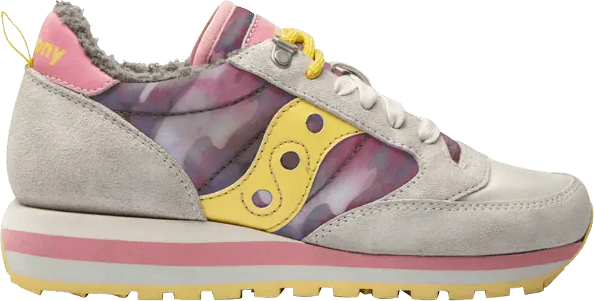  Saucony Wmns Jazz Triple &#039;Retro Mountain - Pink Yellow&#039;