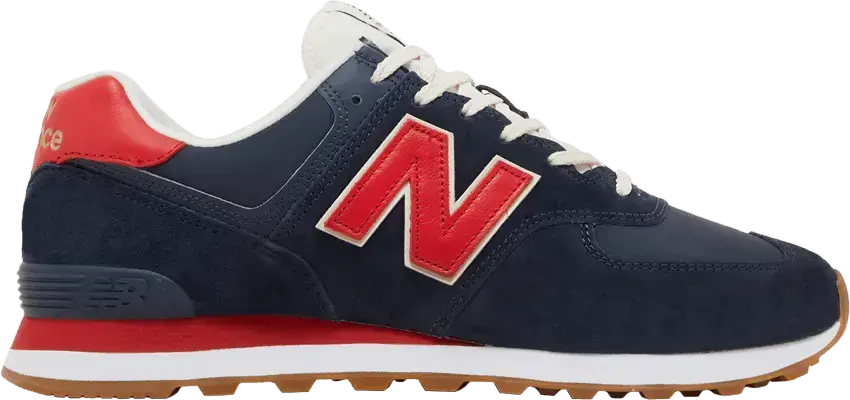  New Balance 574 &#039;Navy Red&#039;