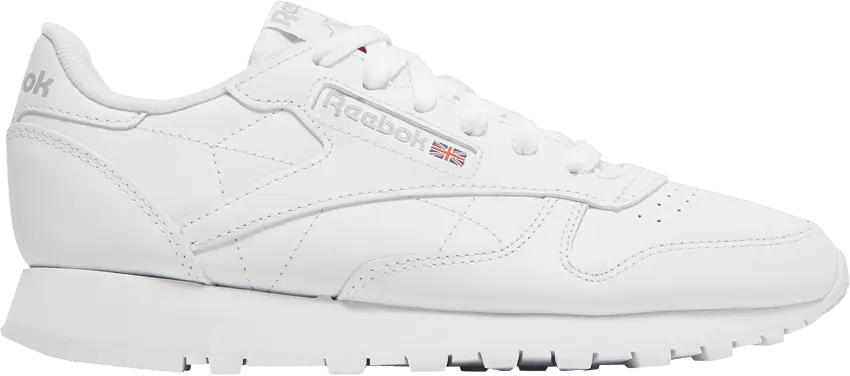  Reebok Classic Leather Footwear White Pure Grey 3 (Women&#039;s)