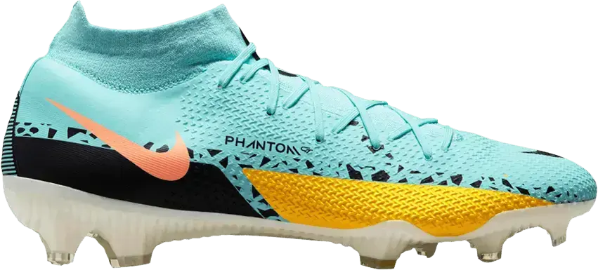  Nike Phantom GT2 Pro Dynamic Fit FG Glacier Ice Yellow Strike