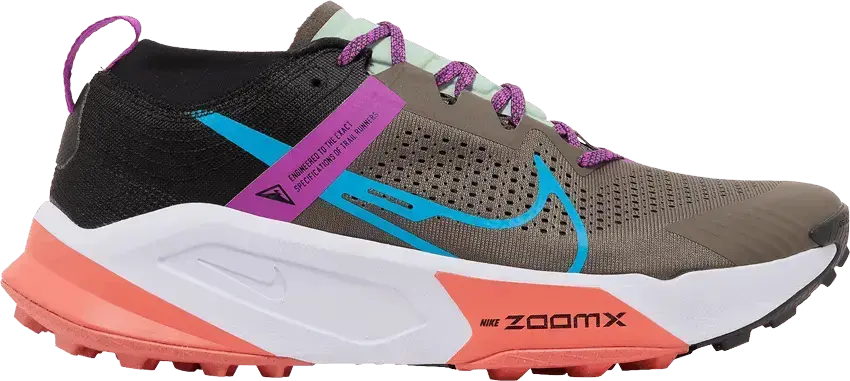 Nike ZoomX Zegama Trail Ironstone Laser Blue Magic Ember