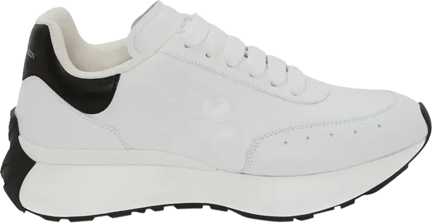  Alexander Mcqueen Alexander McQueen Sprint Runner White Black