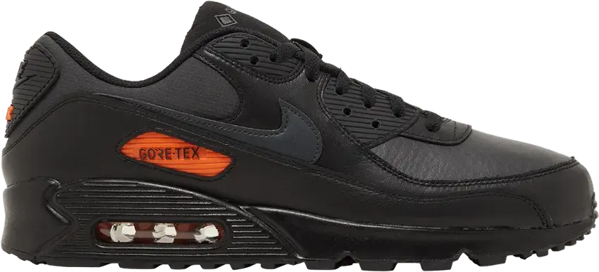  Nike Air Max 90 Gore-Tex Black Anthracite Safety Orange