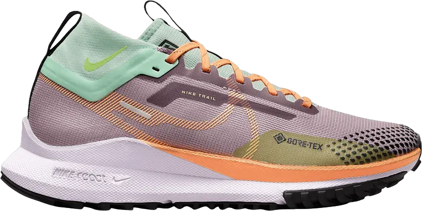  Nike React Pegasus Trail 4 Gore-Tex Purple Smoke Peach Cream (Women&#039;s)