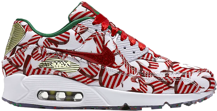  Nike Air Max 90 Candy Cane Christmas (2015) (Women&#039;s)