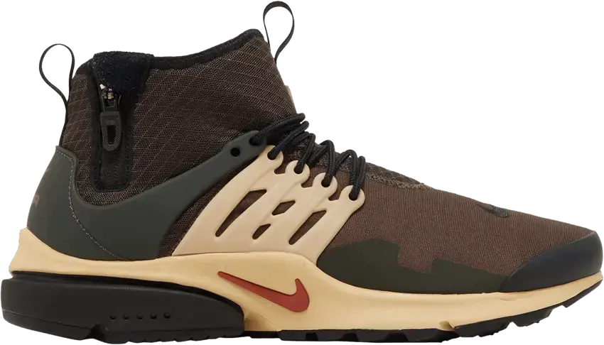  Nike Air Presto Mid Utility Baroque Brown Sesame Sequoia Canyon Rust