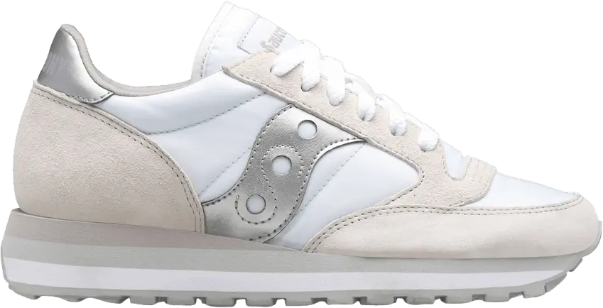  Saucony Jazz Triple White Silver (Women&#039;s)