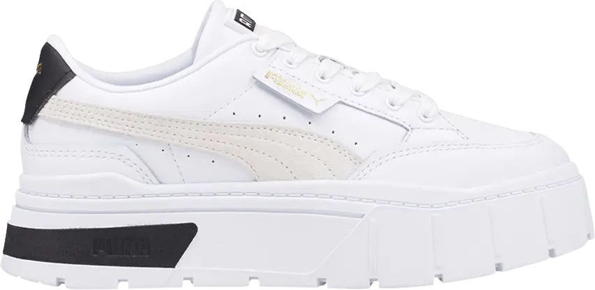  Puma Mayze Stack Puma White Vaporous Gray (Women&#039;s)