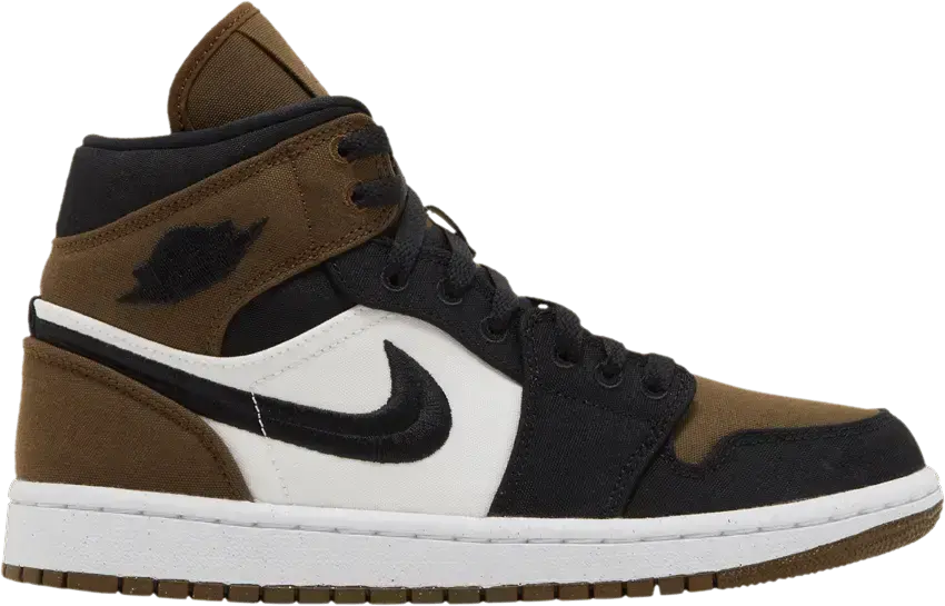  Jordan 1 Mid Olive Toe