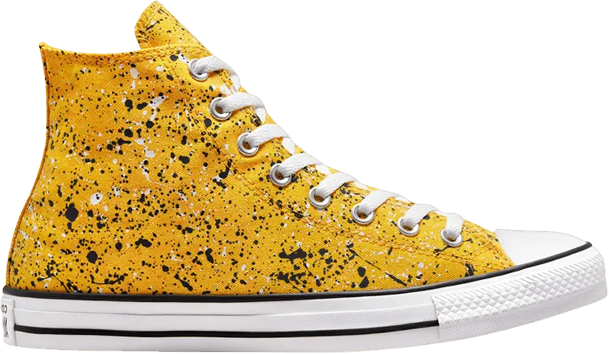  Converse Chuck Taylor All Star Hi Archive Paint Splatter Amarillo Yellow