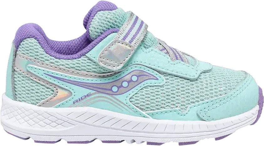  Saucony Ride 10 Little Kid &#039;Turquoise&#039;