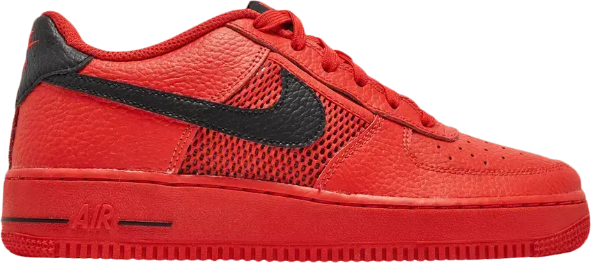  Nike Air Force 1 Low Mesh Pocket Habanero Red (GS)