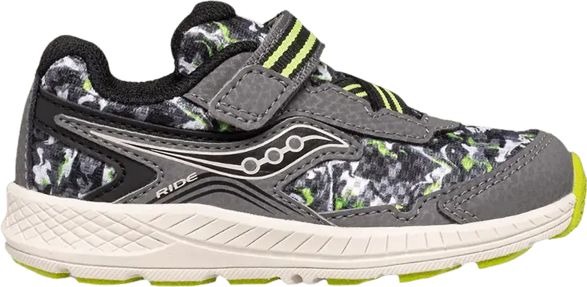  Saucony Ride 10 Little Kid &#039;Olive Camo&#039;