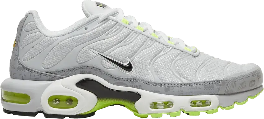  Nike Air Max Plus Platinum Grey Reflective Logos