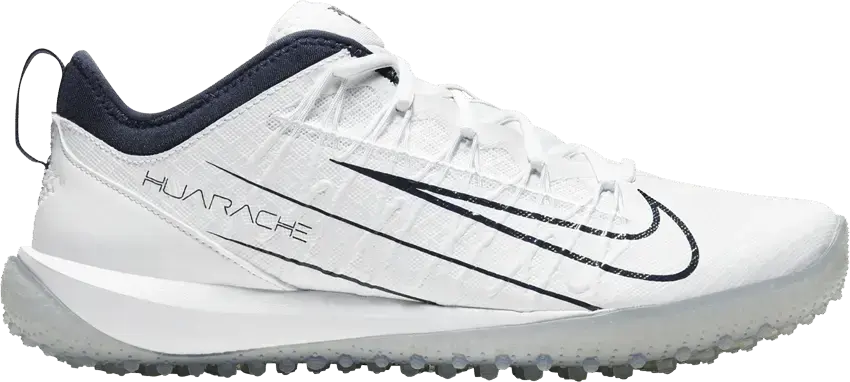  Nike Alpha Huarache 7 Pro TF LAX &#039;White College Navy&#039;
