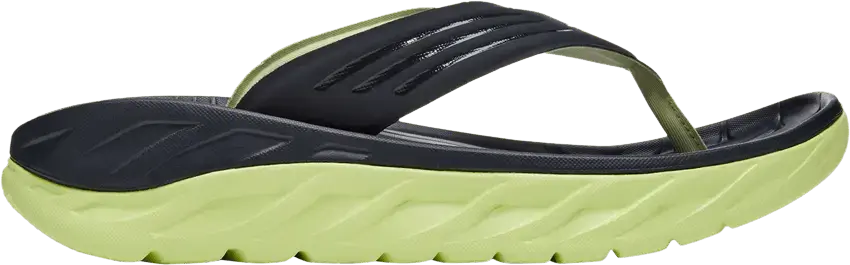  Hoka One One Ora Recovery Flip Slide &#039;Blue Graphite Butterfly&#039;