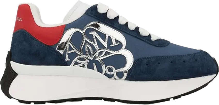  Alexander Mcqueen Alexander McQueen Sprint Runner &#039;Blue Silver&#039;