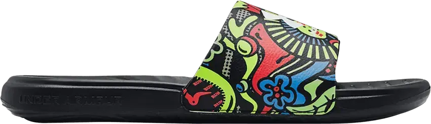  Under Armour Ansa Graphic Slide &#039;Black Phoenix Fire Camo&#039;