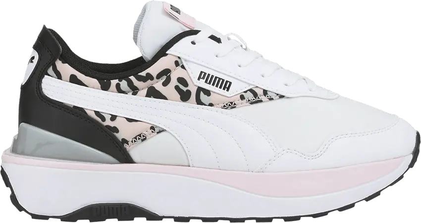 Puma Cruise Rider Jr &#039;Summer Roar - White Chalk Pink Leopard&#039;