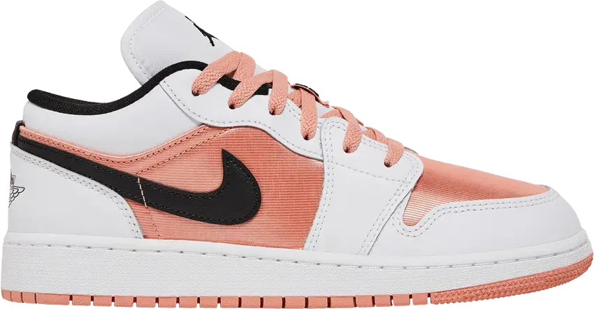  Jordan 1 Low White Light Madder Root (GS)