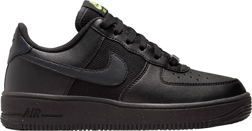  Nike Air Force 1 Crater Next Nature GS &#039;Black Off Noir Speckled&#039;