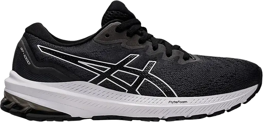  Asics Wmns GT 1000 11 Wide &#039;Black White&#039;