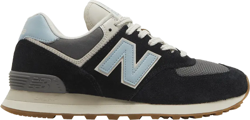  New Balance 574v2 Black Ocean Haze (Women&#039;s)