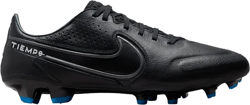  Nike Tiempo Legend 9 Pro FG Black Dark Smoke Grey