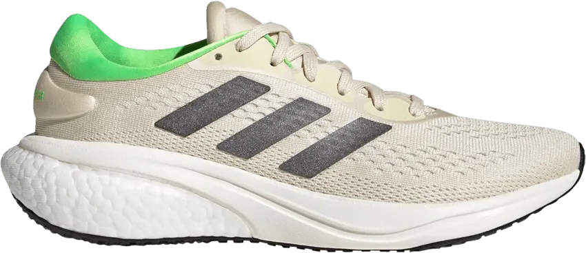  Adidas adidas Supernova 2 Ecru Tint Solar Green (Women&#039;s)