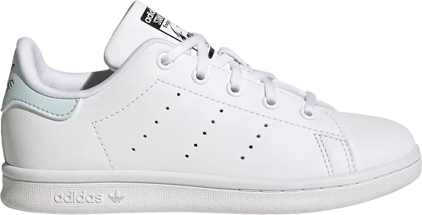  Adidas Stan Smith Little Kid &#039;White Almost Blue&#039;