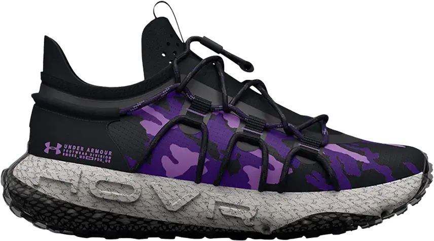  Under Armour HOVR Summit Fat Tire &#039;Black Purple Camo&#039;