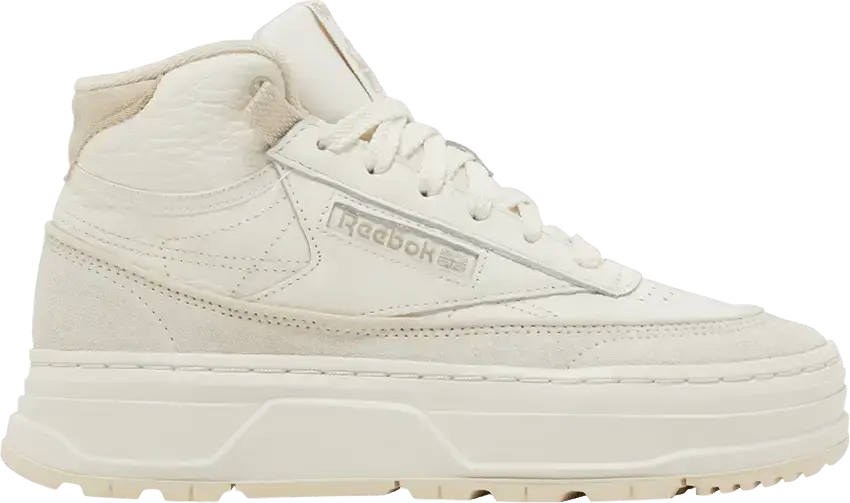  Reebok Wmns Club C Geo Mid &#039;Chalk Alabaster&#039;