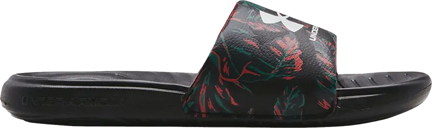  Under Armour Ansa Graphic Slide GS &#039;Tropical Leaf&#039;