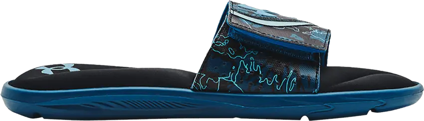  Under Armour Ignite 6 Graphic Strap Slide &#039;Cruise Blue Camo&#039;