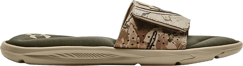  Under Armour Ignite 6 Graphic Strap Slide &#039;Khaki Base Camo&#039;